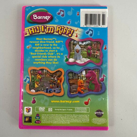 Barney: Hi! I'm Riff! DVD 2008 - Picture 2 of 3